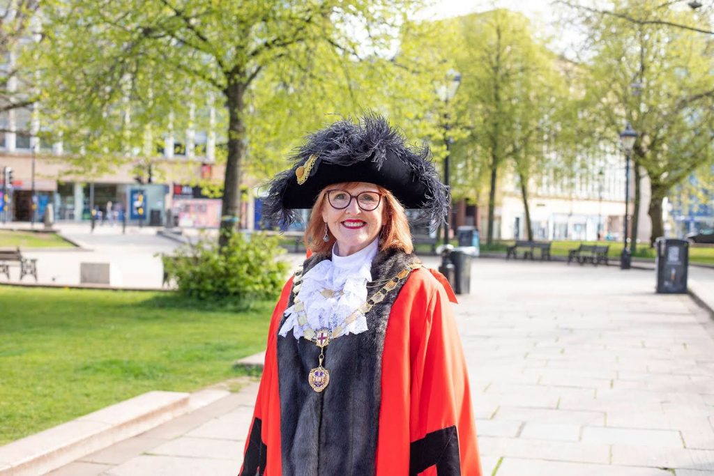 Paula O'Rourke in Lord Mayors robes