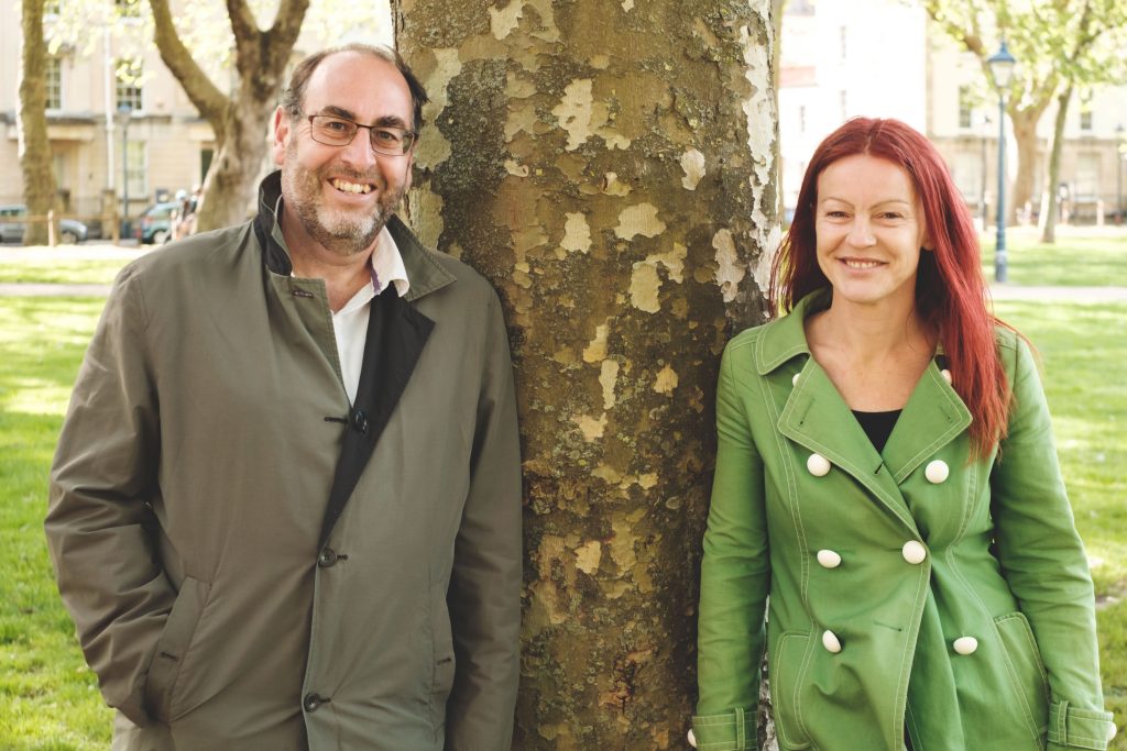 A photo of Bristol Green Councillors Tony Dyer and Christine Townsend