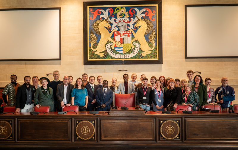 A photo of the Bristol Green Councillor Group in City Hall
