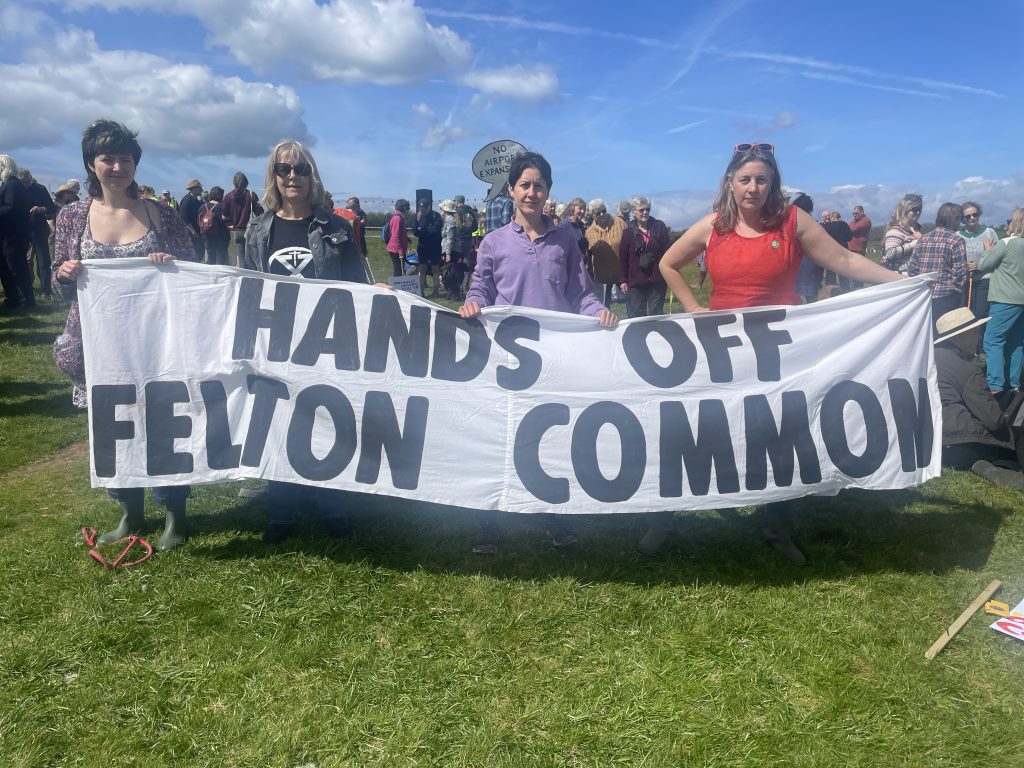 - Image of Green Councillors at Felton Common attached (From left to right, Councillor Izzy Russell (Bristol), Councillor Serena Ralston (Bristol), Councillor Abi Finch (Bristol), Councillor Bridget Petty (North Somerset). Credit: North Somerset Green Party